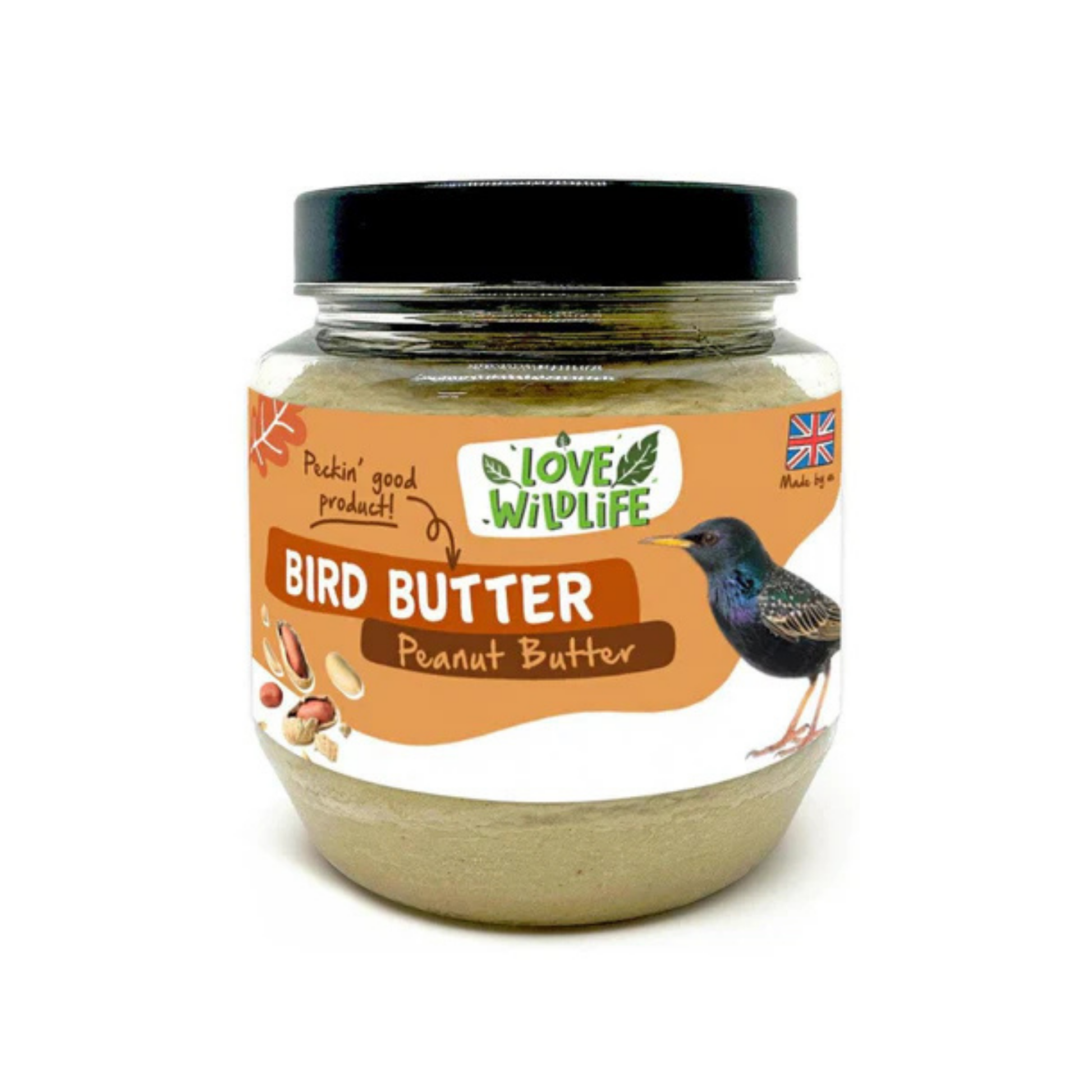 Jar of Natures Grub Peanut Bird Butter 