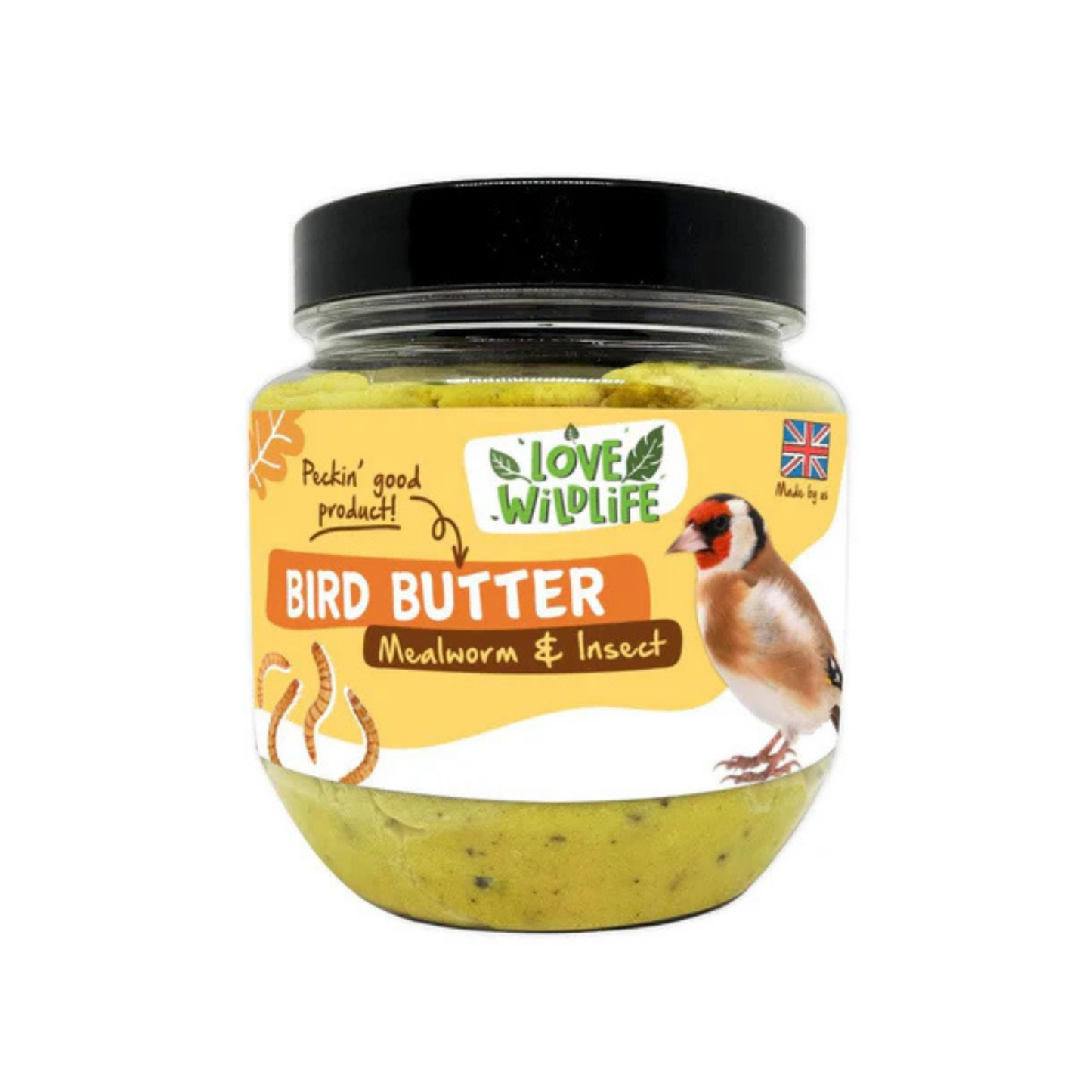 Jar of Natures Grub Mealworm and Insect Bird Butter 